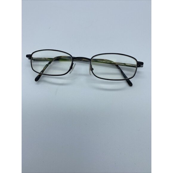 Chesterfield Men's Eyeglasses Black Rectangular Metal Full Rim UF1 135 033 - Picture 1 of 8
